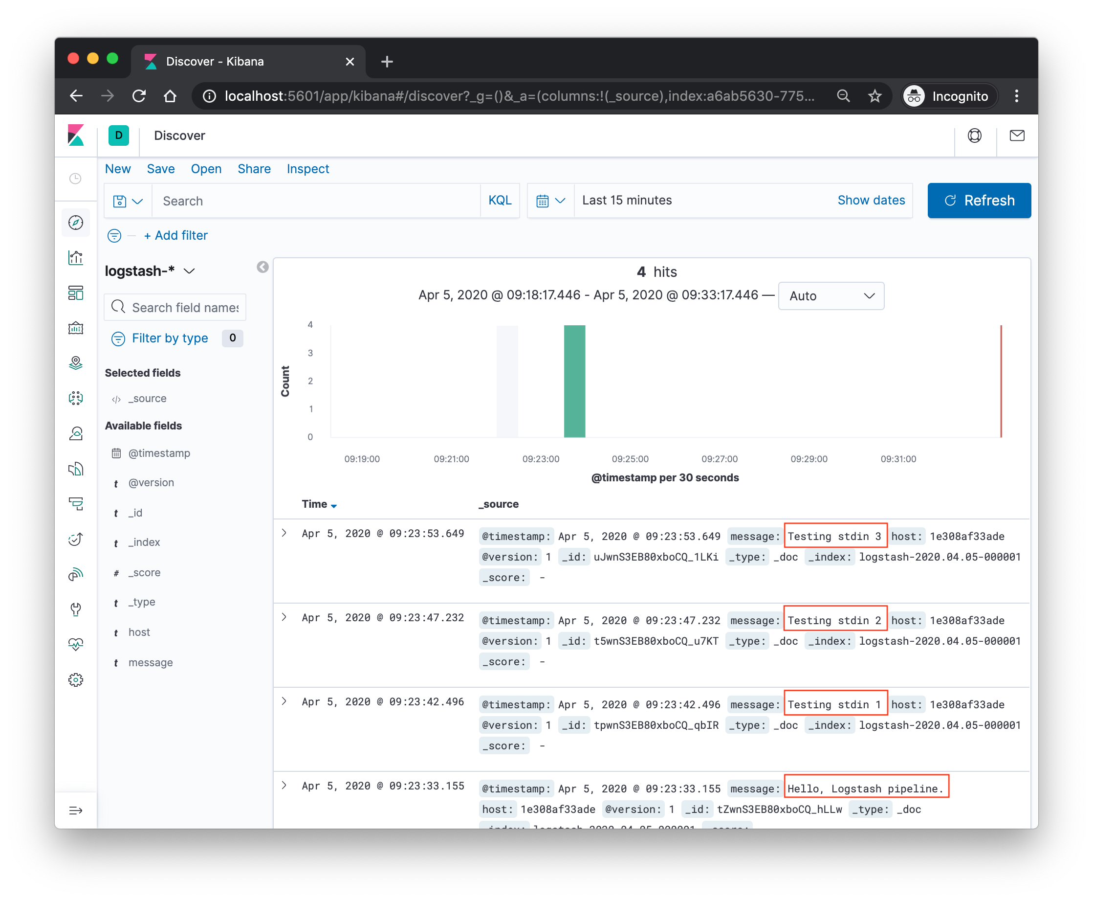 Elk настройка centos 7