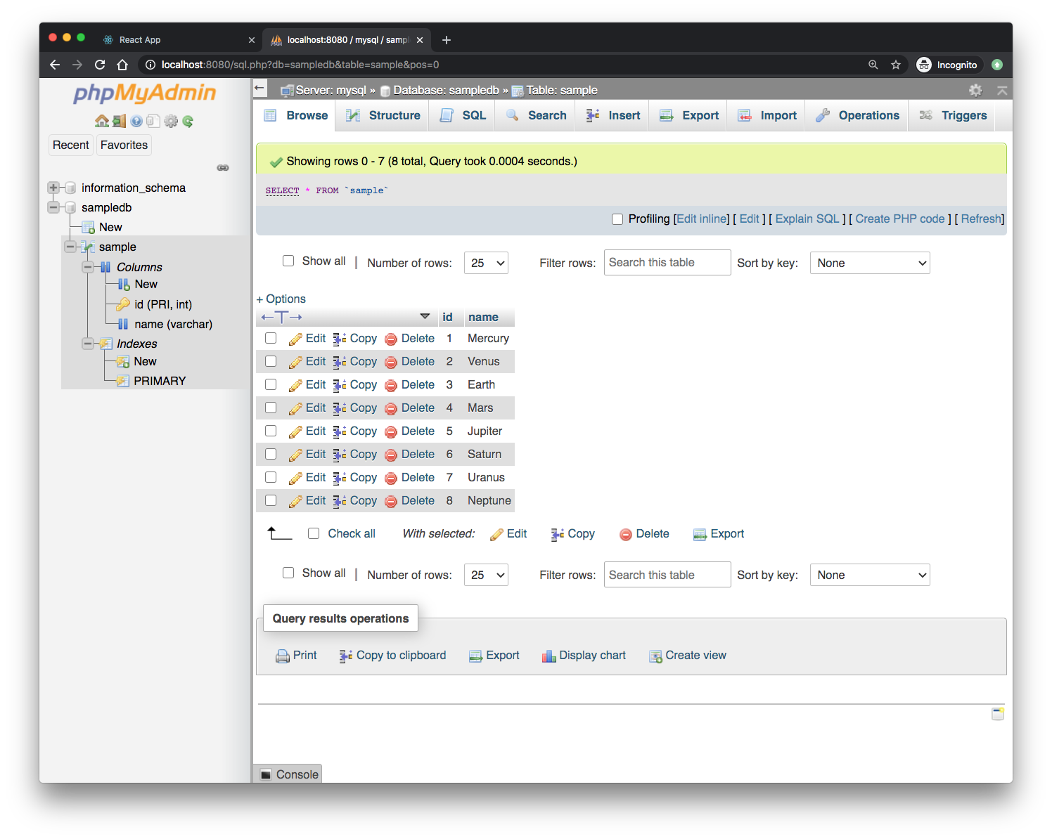 docker phpmyadmin settings