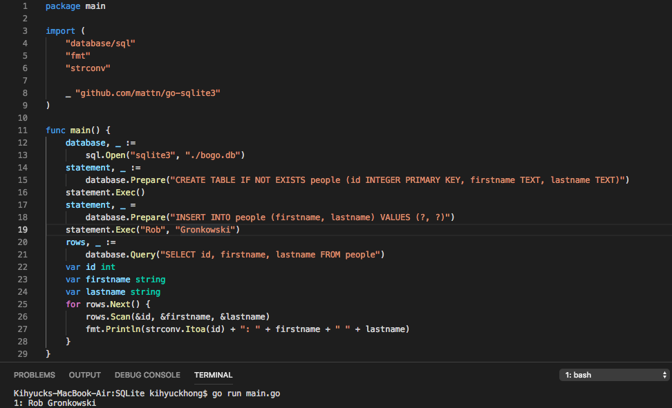 objective c sqlite database tutorial