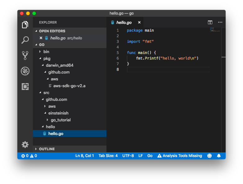 GoLang Tutorial Visual Studio Code 2020