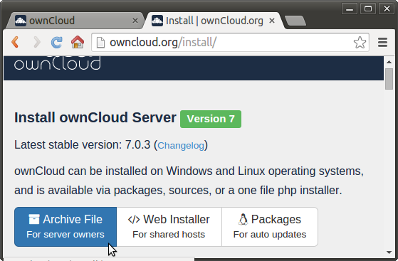 owncloud xampp install vm linux