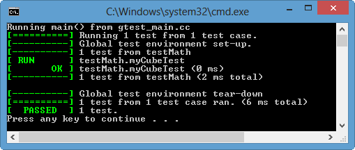 cmake include gtest and gmock