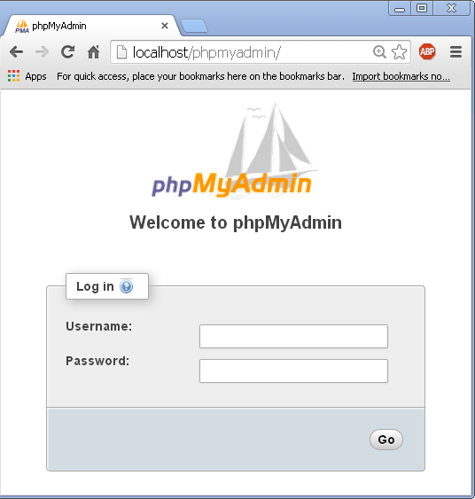 install phpmyadmin windows server 2012 r2